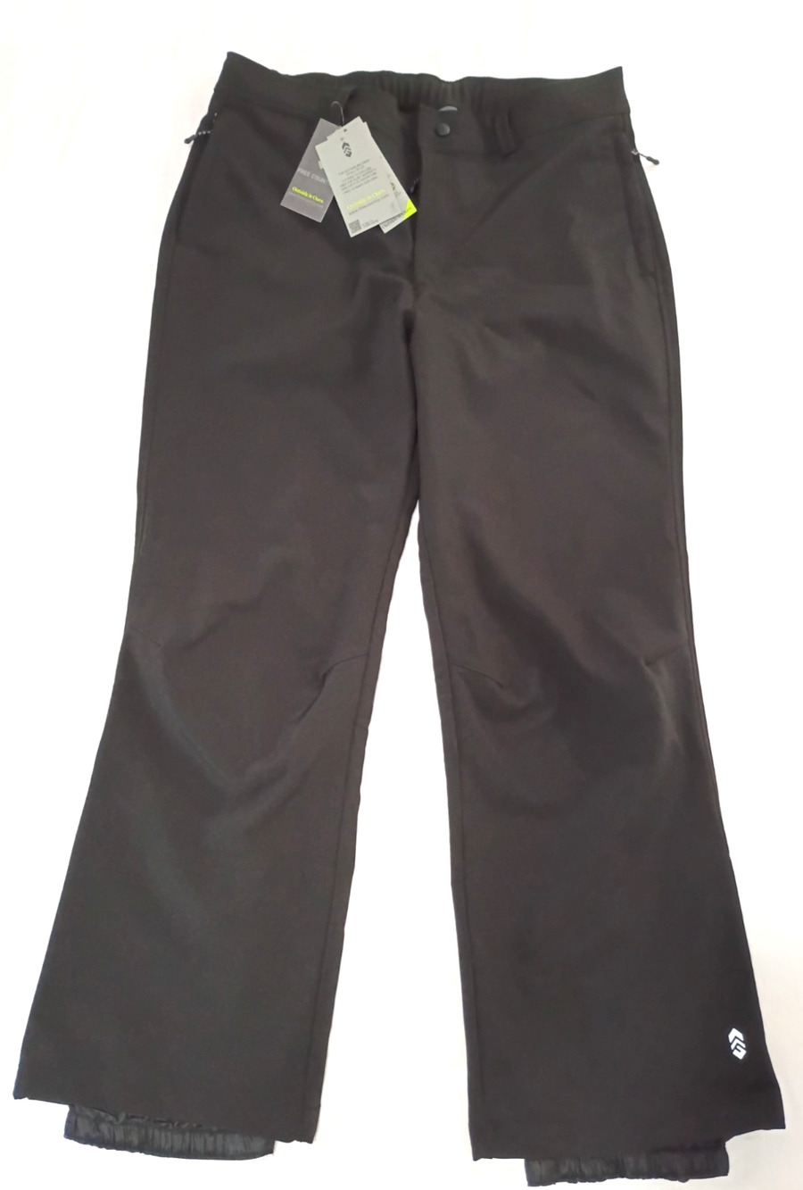 Free Country Men's Black Ski Snow Winter Pants Sz L Stretch Softshell NWT